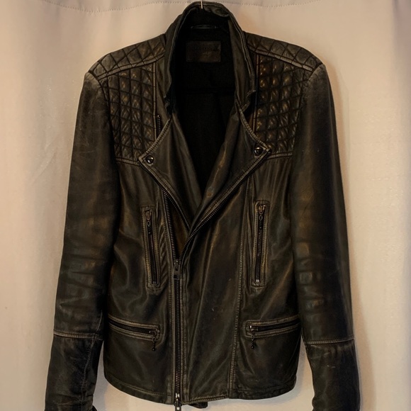 All Saints Other - Allsaints Men’s Leather Conroy Jacket, Medium